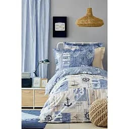 Комплект постільної білизни Karaca Home Підлітковий Синій 000164662