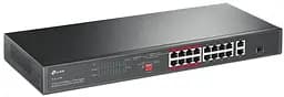 Комутатор TL-SL1218P 16xFE (16xPoE), 2xSFP, 150Вт, Некерований TP-Link teh0018150 - мініатюра 3