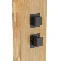Душова панель Corsan Basti bamboo black з термостатом B002TBL - мініатюра 5