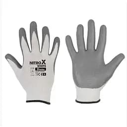 Рукавички захисні Bradas NITROX WHITE нітрил розмір 10 RWNWH10