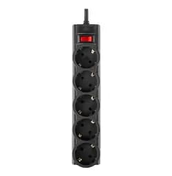 Сетевой фильтр-удлинитель LogicPower PPREMIUM LPX5 Black, 5 розеток, 5м, 3520Вт - мініатюра 2