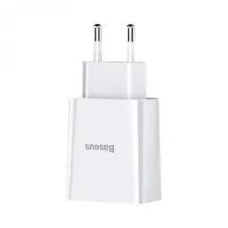 Зарядний пристрій Baseus Speed Mini Dual USB 10.5W Білий (CCFS-R02) - мініатюра 2