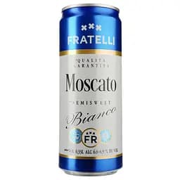 Упаковка напою винного Fratelli Moscato Bianco 6-6.9% 7.92 л з/б (0.33 л х 24 шт.) - мініатюра 2