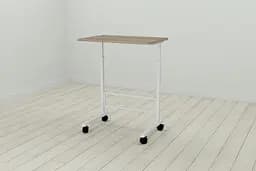 Стіл приставний Ferrum-decor Аміго 62x60x40 метал Білий ДСП Дуб Дуб Сонома Трюфель 16мм (FRD-102537)