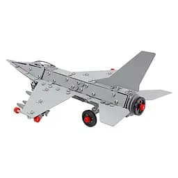 Дитячий металевий конструктор ТехноК Винищувач F16, 9598TXK 430 деталей - мініатюра 3