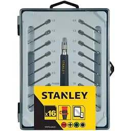 Викрутка-тримач Stanley з прецизійними насадками 17 елементів в футлярі (STHT0-62633)