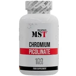 Вітаміни та мінерали MST Chromium Picolinate, 200 капсул