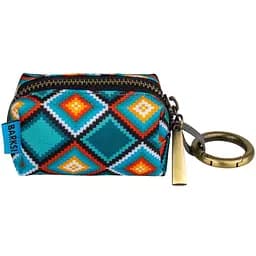 Сумка для пакетов Barksi Ромбы для уборки за собаками синяя