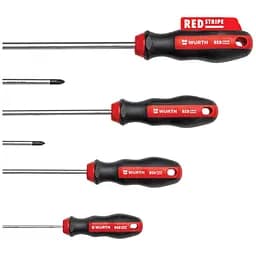 Набір викруток Wurth Zebra Red Stripe шліц+РН 6 шт. (575194227) - мініатюра 2