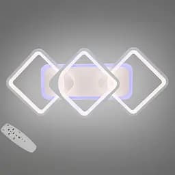 Світлодіодна люстра квадрати з пультом 8060/2+1WH LED 3