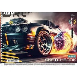 Альбом для малювання Star Швидкість та полум'я, 30 аркушів (PB-SC-030-470)