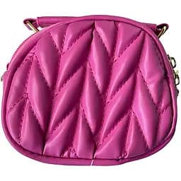 Детская сумка стеганная с малиновой ручкой 13×11×6 см (24-554)