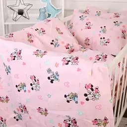 Простирадло MirSon Бязь 20-0042 Pink Mikey Mouse 200x220 см (2200010284638) - мініатюра 4