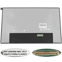 Матриця 14.0" NV140DRM-N62 2240х1400, 40pineDP, IPS, LED, SLIM без дод. панелі, матова, роз'єм справа внизу для ноутбука