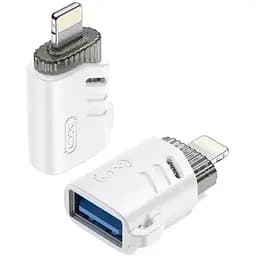Адаптер XO NB256A USB-A female to Lightning adapter Белый