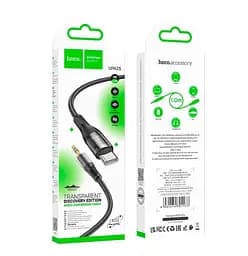 Кабель Hoco UPA25 Transparent Discovery Edition Digital audio conversion cable Type-C Black - мініатюра 2