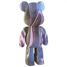 Конструктор картонний 3D-пазл Bearbrick синій (ZX-152)