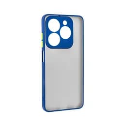Чехол панель-накладка для TECNO Spark 20C (BG7n)/20 (KJ5n), Frosted Matte, синий, противоударный чехол с защитой всего корпуса, термополиуретан TPU + поликарбонат PC, ArmorStandart (ARM73584)