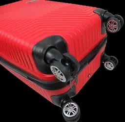 Мала пластикова валіза на колесах 45L GD Polo червона - мініатюра 7