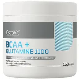 Амінокислоти OstroVit BCAA + Glutamine 1100 150 капсул