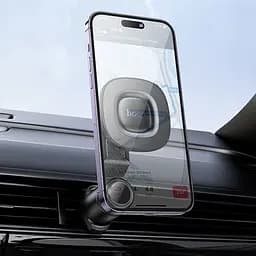 Автотримач Hoco H74 Crown Magnetic Black (646895) [151309] - мініатюра 8