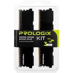 Модуль пам'яті для комп'ютера DDR5 32GB (2x16GB) 6000 MHz Black Prologix (PRO32GB6000B5K) - мініатюра 13
