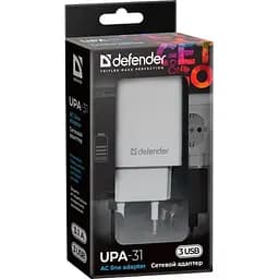 Зарядний пристрій Defender 3xUSB 37W 3.1A білий UPA-31 (83587)