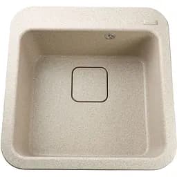 Гранітна мийка Globus Lux Barbora мигдаль 510х510мм-А0008