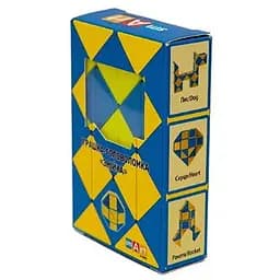 Змійка Рубіка синьо-жовта (Smart Cube Twisty Puzzle Snake) (SCU024)
