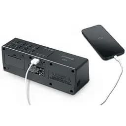 Радіо-годинник з USB Muse чорний (M-172 BT) - мініатюра 3