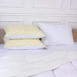 Подушка пухова MirSon Karmen №1802 Bio-Beige пружна пух 90% 50х70 см біло-бежева (2200003011814) - мініатюра 9
