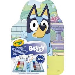 Переносной набор для рисования Crayola Bluey с фломастерами и раскрасками