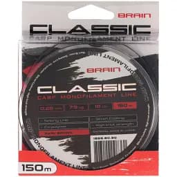 Волосінь Brain Classic Carp Line (dark brown) 150 м 0.28 мм 18 lb 7.9 кг - мініатюра 2