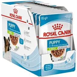 Вологий корм для цуценят Royal Canin Puppy X-Small для дрібних порід 1.02 кг (12 шт. х 85 г)