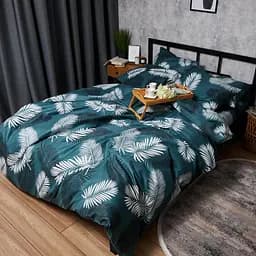 Комплект постільної білизни Moon&Star Микросатин Premium Green Oasis King Size 220x240 наволочки 4х70х70 - мініатюра 2