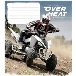 Зошит учнівський Over heat Школярик 018-3218K-5 у лінію на 18 аркушів
