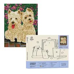 Набір з алмазною мозаїкою "Грайливі песики", 40*50 см, IDEA2-CK3687