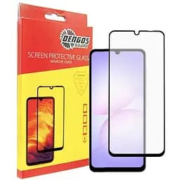Стекло защитное Dengos Full Glue Samsung Galaxy A07 Black (TGFG-406)