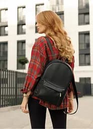 Жіночий рюкзак Sambag Brix Classic чорний 35 х 25 х 12 см (14511001)