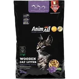 Деревний наповнювач для котячого туалету AnimAll з ароматом лаванди 5.3 кг (151635)