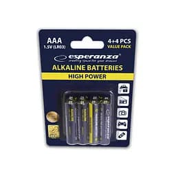 Батарейка Esperanza AAA LR03 Alkaline * 8 (EZB104) - мініатюра 2