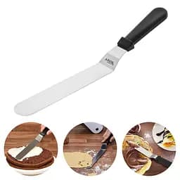 Шпатель кондитерський вигнутий скребок лопатка кондитерська з нержавіючої сталі 36.5 см, A-plus 85677