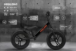 Біговел Miqilong SC 12" Чорний (BTС-SC12-BLACK) - мініатюра 10