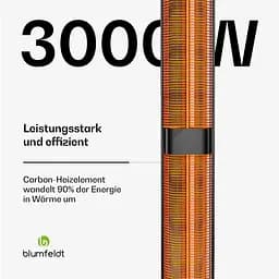 Інфрачервоний обігрівач Blumfeldt BlazeTower (10046339) - мініатюра 6