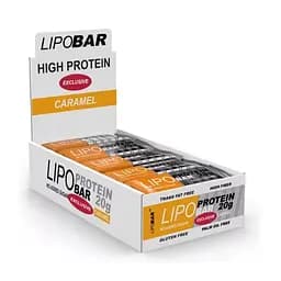 Батончик Lipobar Protein Bar БЛОК, 20*50 грамм Карамель 000313957