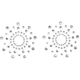 Наклейки на соски Bijoux Indiscrets Mimi Pearl Pasties 2 шт. серебристый