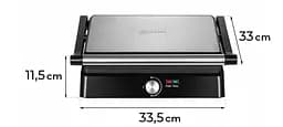 Розкладний електрогриль 2в1 Mozano 2200W з регулюванням температури - мініатюра 6