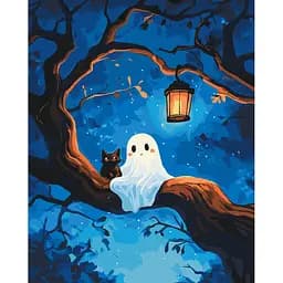 Картина за номерами на підрамнику Brushme Хелловінські друзяки