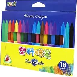 Восковые карандаши Bambi CRAYONS DSCN3833-18, 18 цветов