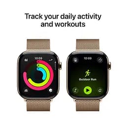 Смарт-годинник Apple Watch Series 11 GPS + Cellular 46mm Natural Tit. Case w. Natural Milanese Loop - M/L (MFD04) - мініатюра 4